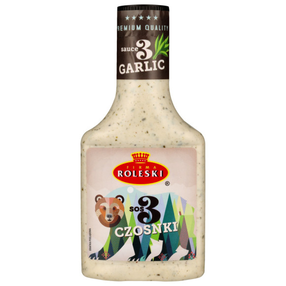ROLESKI SOS 3 CZOSNKI GARLIC majonezowy z czosnkiem niedźwiedzim ROLESKI SOS 3 CZOSNKI GARLIC majonezowy z czosnkiem niedźwiedzim