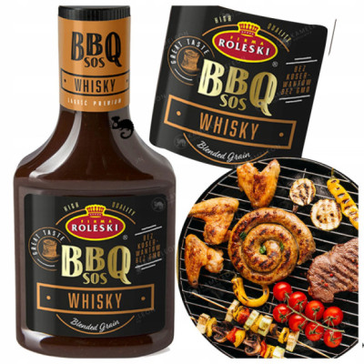 SOS BBQ WHISKY BARBECUE do GRILLA jedyny w swoim rodzaju ! 365g ROLESKI