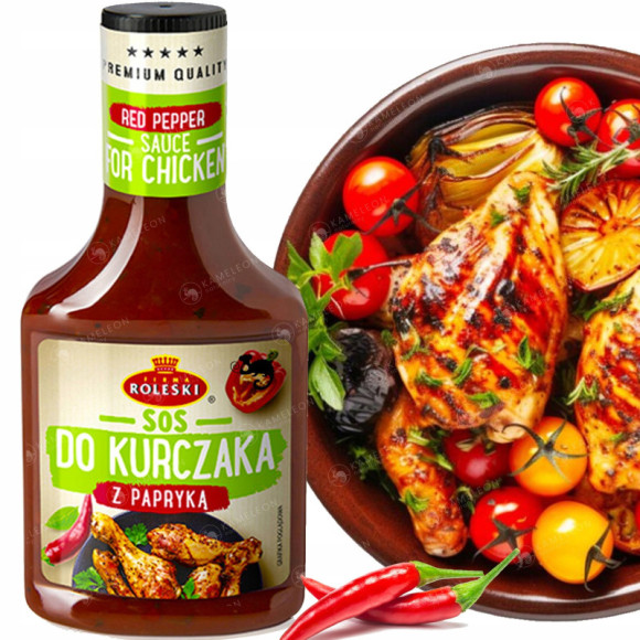 SOS DO KURCZAKA Z PAPRYKĄ Paprykowy też do Pizzy Zapiekanek 350G ROLESKI SOS DO KURCZAKA Z PAPRYKĄ Paprykowy też do Pizzy Zapiekanek 350G ROLESKI