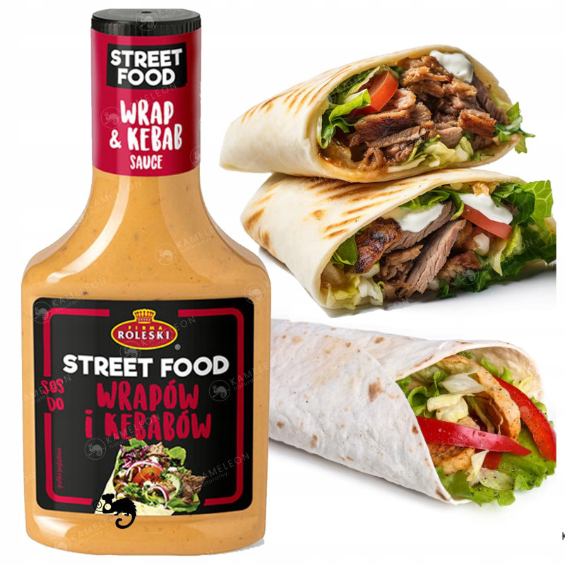 SOS DO WRAPÓW I KEBABÓW mocno paprykowy czosnkowy STREET FOOD 310G ROLESKI