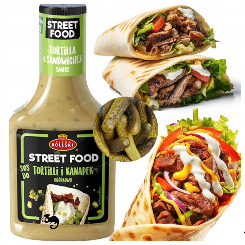 SOS OGÓRKOWY DO TORTILLI I KANAPEK majonez + musztarda STREET FOOD ROLESK