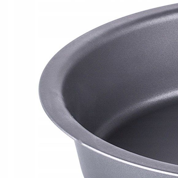 FORMA BLACHA DO PIECZENIA okrągła średnica 260mm SZARA snb