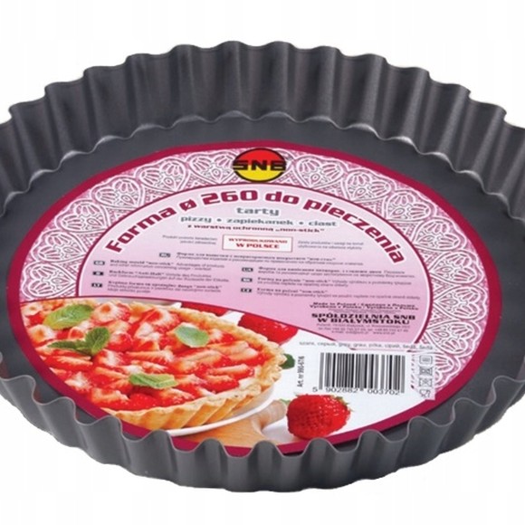 FORMA BLACHA DO PIECZENIA do TARTY PIZZY snb ŚREDNICA 26 CM