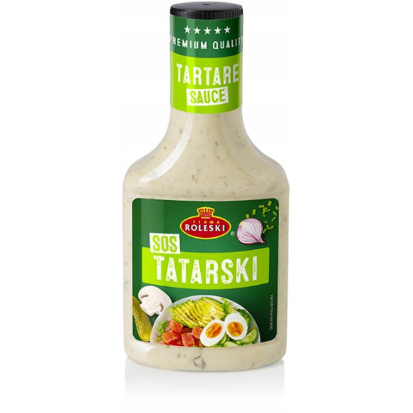 SOS TATARSKI do dań Majonez Ogórek Cebula Grzyby Szczypiorek 310G ROLESKI SOS TATARSKI do dań Majonez Ogórek Cebula Grzyby Szczypiorek 310G ROLESKI