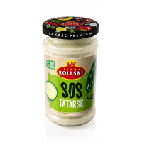 SOS TATARSKI na bazie MAJONEZU lekko ostry BEZ KONSERWANTÓW 240ml ROLESKI