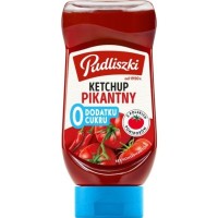 Pudliszki KETCHUP PIKANTNY ZERO CUKRU 440g z polskich