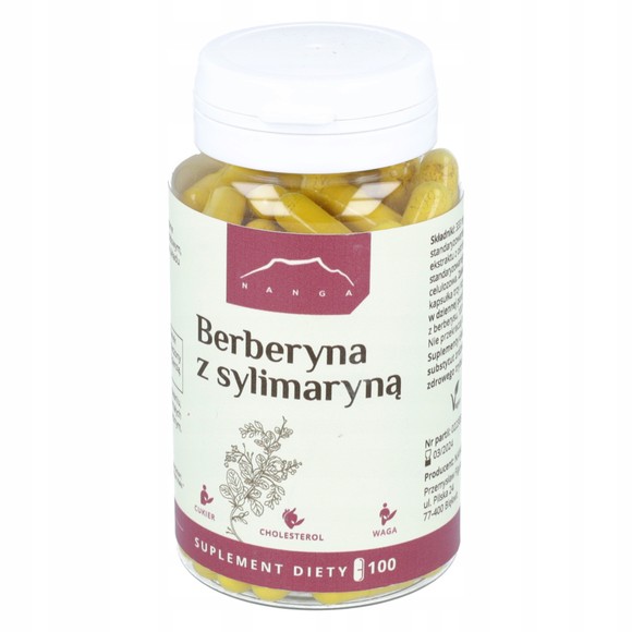 NANGA BERBERYNA Z SYLIMARYNĄ Berberys Ostropest 100kaps