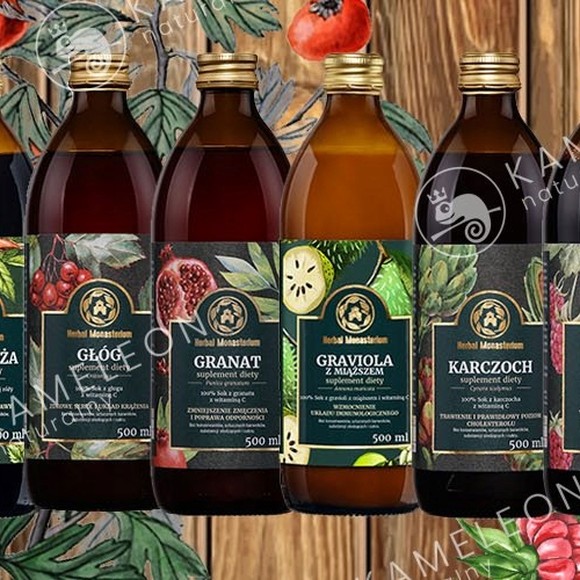 HERBAL SOK z CZARNEJ RZEPY Z WITAMINĄ C WitC rzepa 500ml