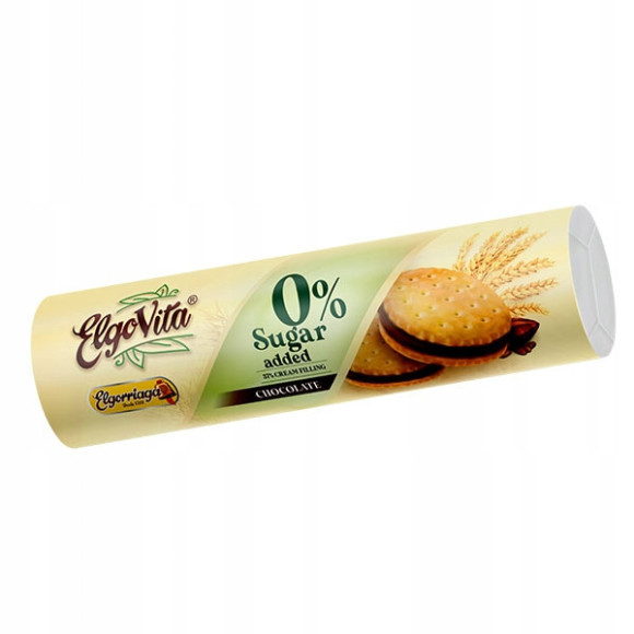 CIASTKA MARKIZY z kremem CZEKOLADOWYM BEZ CUKRU DLA DIABETYKA 180g Elgovita CIASTKA MARKIZY z kremem CZEKOLADOWYM BEZ CUKRU DLA DIABETYKA 180g Elgovita