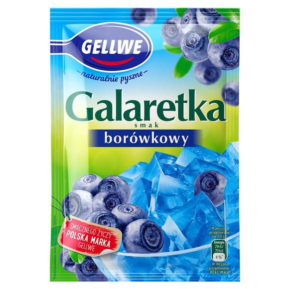 GALARETKA mocno owocowy smak BORÓWKI BORÓWKOWY BORÓWKA