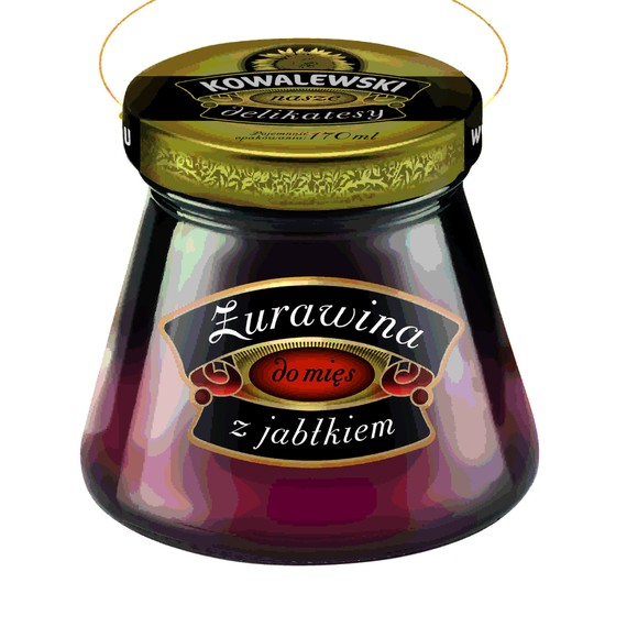 Kowalewski ŻURAWINA DO MIĘS Z JABŁKIEM dodatek do dań 170ml