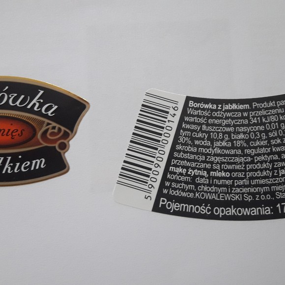 Kowalewski BORÓWKA BRUSZNICA CZERWONA Z JABŁKIEM DO MIĘS