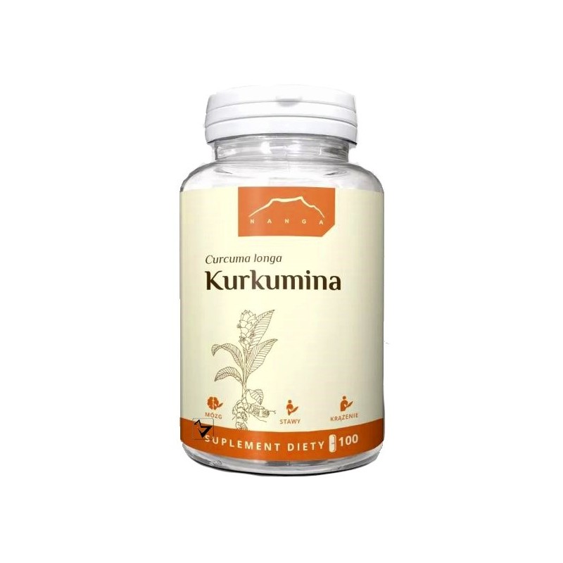 Nanga KURKUMINA Curcuma longa 100kaps wsparcie MÓZG STAWY