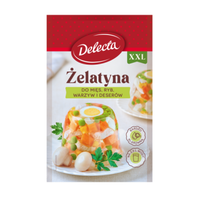 DELECTA ŻELATYNA DO MIĘS WARZYW DESERÓW 50g DUŻE OPAKOWNIE