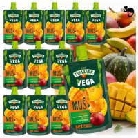 TYMBARK VEGA MUS OWOC-WARZ Mango Banan Jabłko Ananas Dynia Marchew 100g x12
