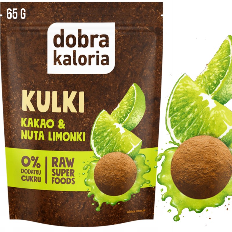 Dobra kaloria KULKI KAKAO NUTA LIMONIKI wege SUPERFOOD bez