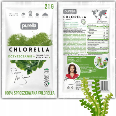 CHLORELLA SPROSZKOWANA ekologiczna BIO SUPERFOOD
