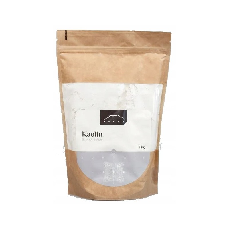 NANGA KAOLIN KAOLINIT GLINKA BIAŁA 1kg dla: SKÓRA SUCHA