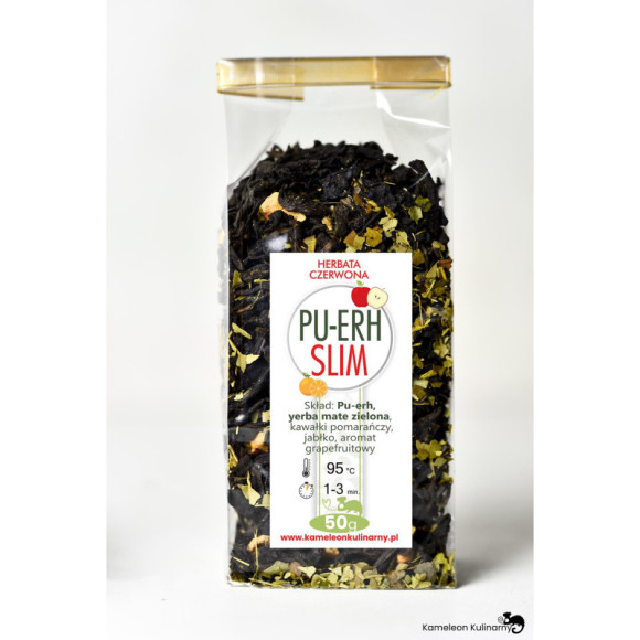 HERBATA czerwona PU-ERH SLIM odchudzająca! 50g hit HERBATA czerwona PU-ERH SLIM odchudzająca! 50g hit