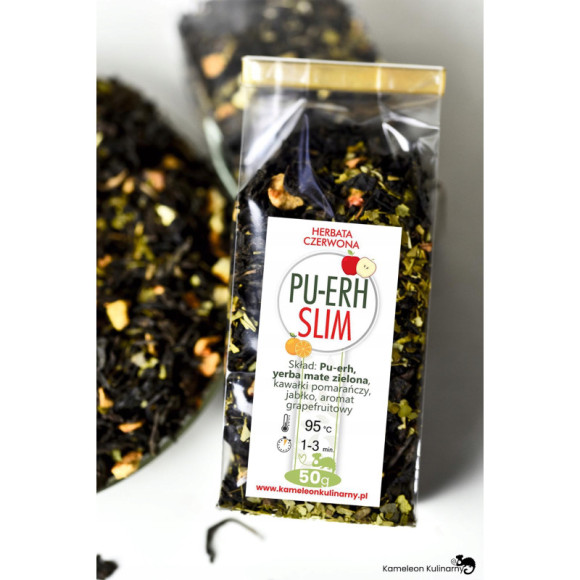 HERBATA czerwona PU-ERH SLIM odchudzająca! 50g hit HERBATA czerwona PU-ERH SLIM odchudzająca! 50g hit