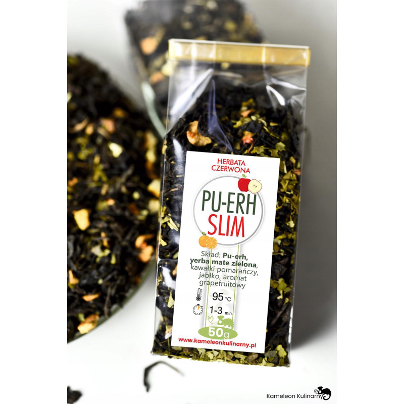 HERBATA czerwona PU-ERH SLIM odchudzająca! 50g hit