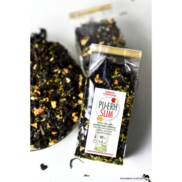 HERBATA czerwona PU-ERH SLIM odchudzająca! 50g hit HERBATA czerwona PU-ERH SLIM odchudzająca! 50g hit