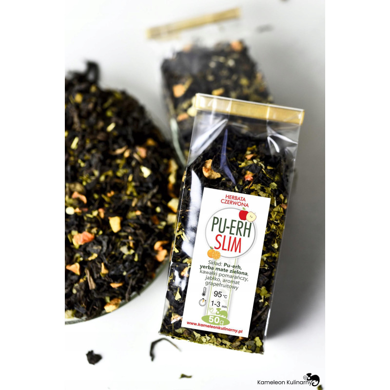 HERBATA czerwona PU-ERH SLIM odchudzająca! 50g hit