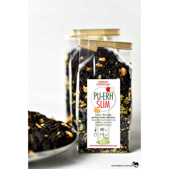 HERBATA czerwona PU-ERH SLIM odchudzająca! 50g hit HERBATA czerwona PU-ERH SLIM odchudzająca! 50g hit