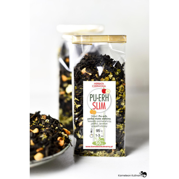 HERBATA czerwona PU-ERH SLIM odchudzająca! 50g hit HERBATA czerwona PU-ERH SLIM odchudzająca! 50g hit