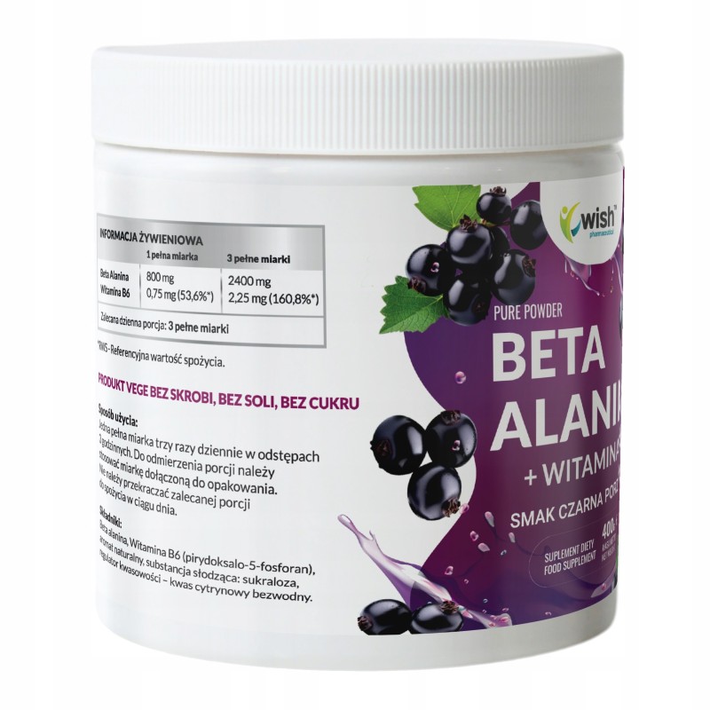 BETA ALANINA + WIT. B6 CZARNA PORZECZ. WISH PRZED