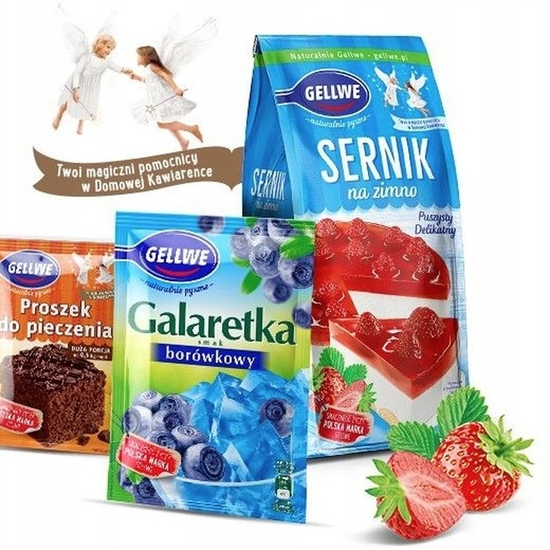 GELLWE BABECZKI BORÓWKOWE Z CZEKOLADĄ mieszanka do wypieku
