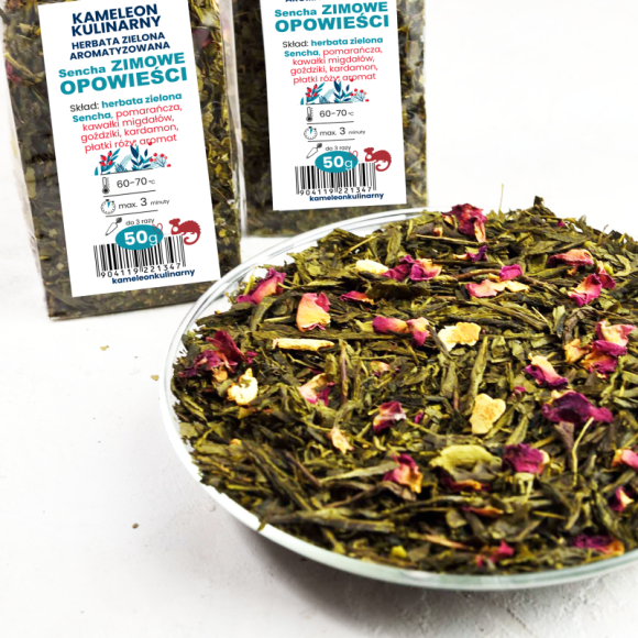 KAMELEON  KULINARNY HERBATA ZIELONA aromatyzowana ZIMOWE