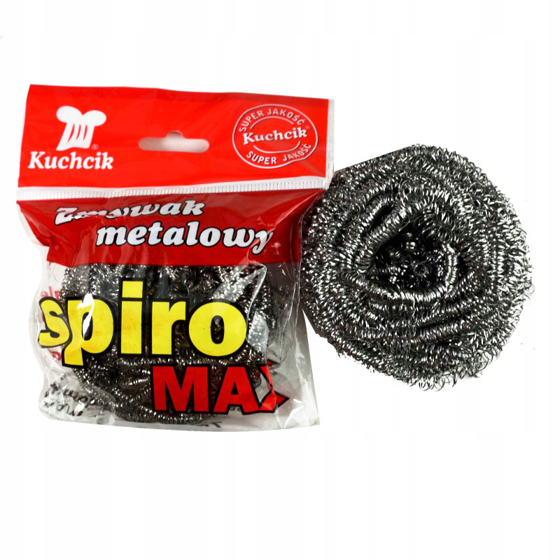 ZMYWAK METALOWY DRUCIAK czyścik myjka SPIRO MAX