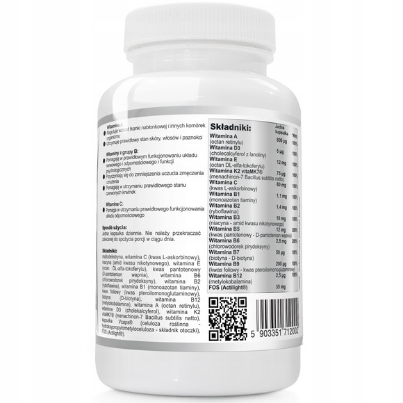 MULTIWITAMINA COMPLEX WITAMIN dla MĘŻCZYZN 120szt