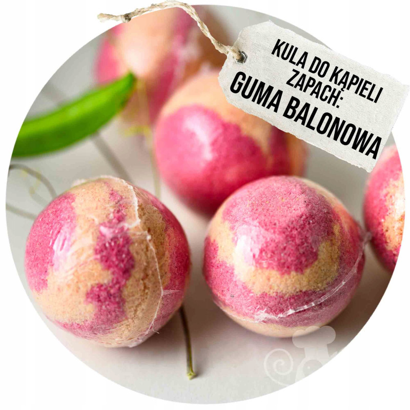 musująca KULA DO KĄPIELI handmade GUMA BALONOWA