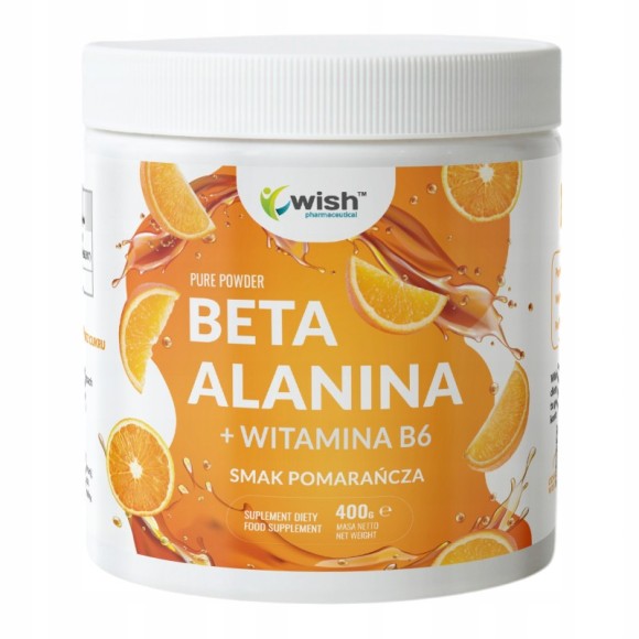 Wish BETA ALANINA + WITAMINA B6 POMARAŃCZ MIĘŚNIE TRENINGI