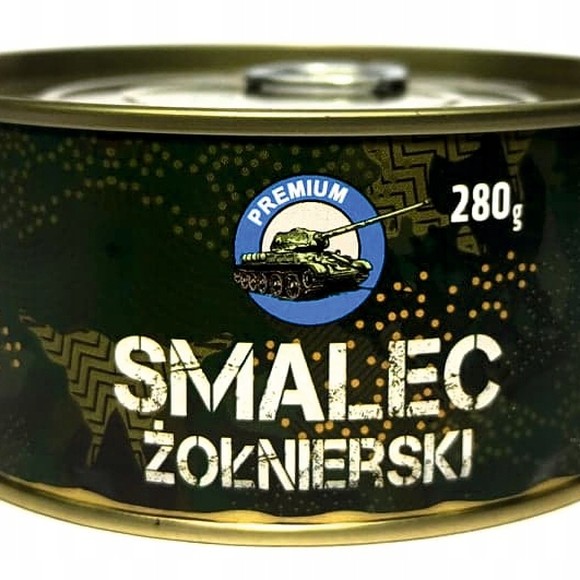 SMALEC WOJSKOWY ŻOŁNIERSKI ZE SKWARKAMI 280g KONSERWA W