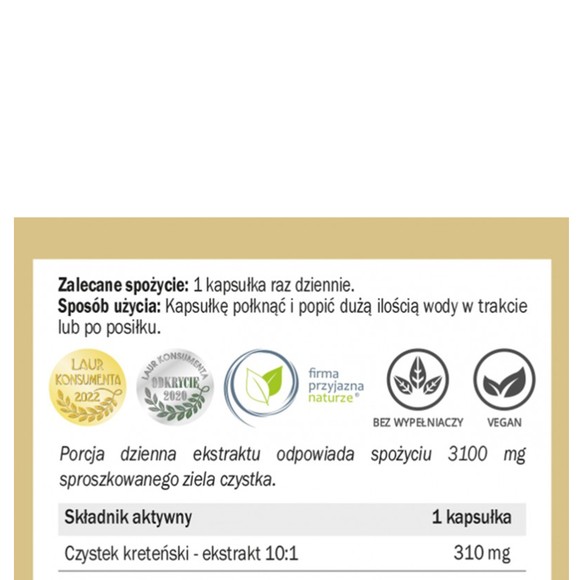 Yango CZYSTEK wsparcie ODPORNOŚĆ WZMOCNIENIE 90 kapsułek