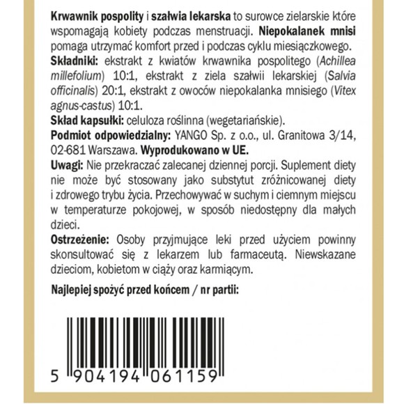 Yango KRWAWNIK PREMIUM  wspracie UKŁAD KRWIONOŚNY ODDECHOWY