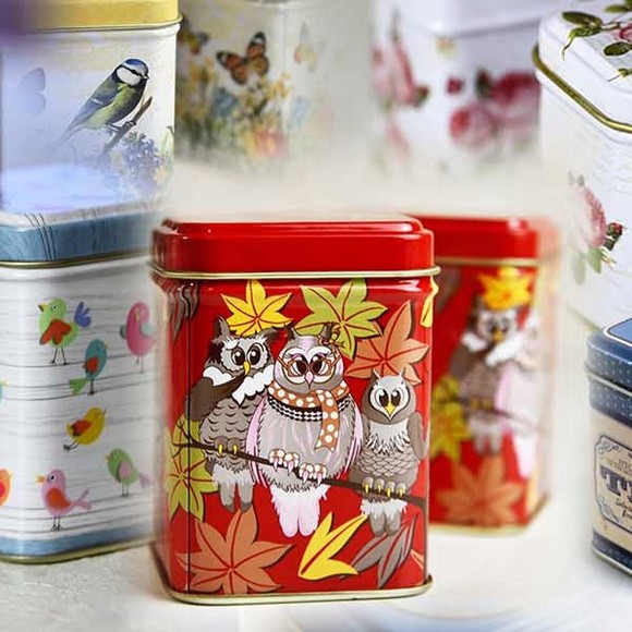 PUSZKA METALOWA na herbatę PREMIUM TEA urocza 100g