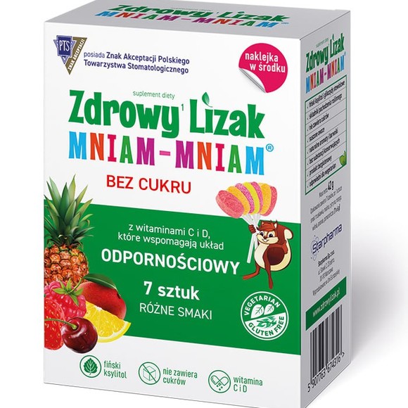 Starpharma ZDROWY LIZAK mix smaków z WITAMINAMI dla dzieci
