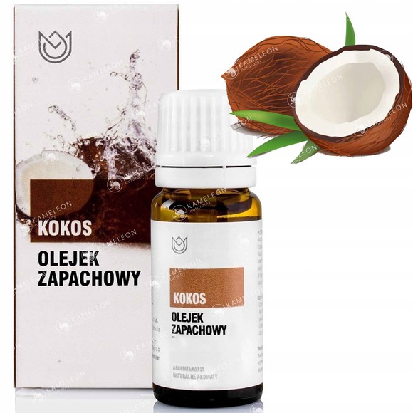 OLEJEK ZAPACHOWY ETERYCZNY KOKOS KOKOSOWY 10ml do kominków