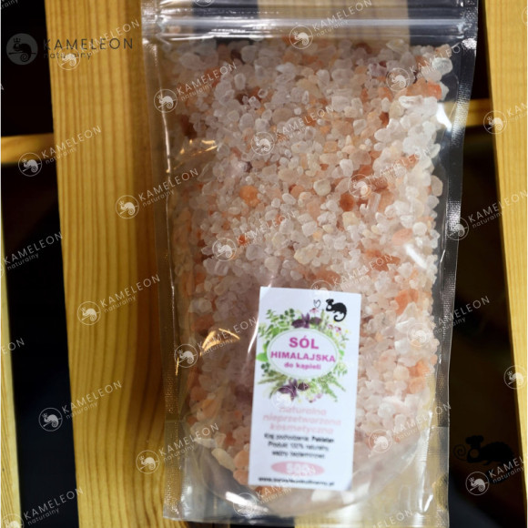 SÓL HIMALAJSKA DO KĄPIELI Różowa Naturalna Nieprzetworzona GRUBA 500G 0,5kg SÓL HIMALAJSKA DO KĄPIELI Różowa Naturalna Nieprzetworzona GRUBA 500G 0,5kg