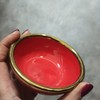 KOMINEK zapachowy CERAMICZNY z METALOWĄ podstawą CZERWONY