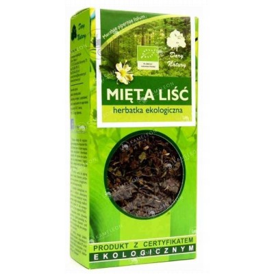 Dary Natury MIĘTA PIEPRZOWA ekologiczna LIŚĆ MIĘTY EKO 25G