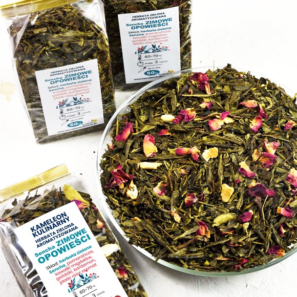 KAMELEON  KULINARNY HERBATA ZIELONA aromatyzowana ZIMOWE