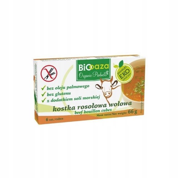 BIOOAZA KOSTKA ROSOŁOWA mięsna BIO BULION WOŁOWY