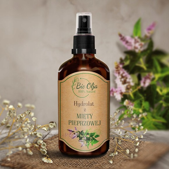 BioOlja BIO HYDROLAT Z MIĘTY PIEPRZOWEJ 100ml Oczyszcza