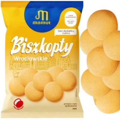 MAMUT BISZKOPTY bez cukru 100g