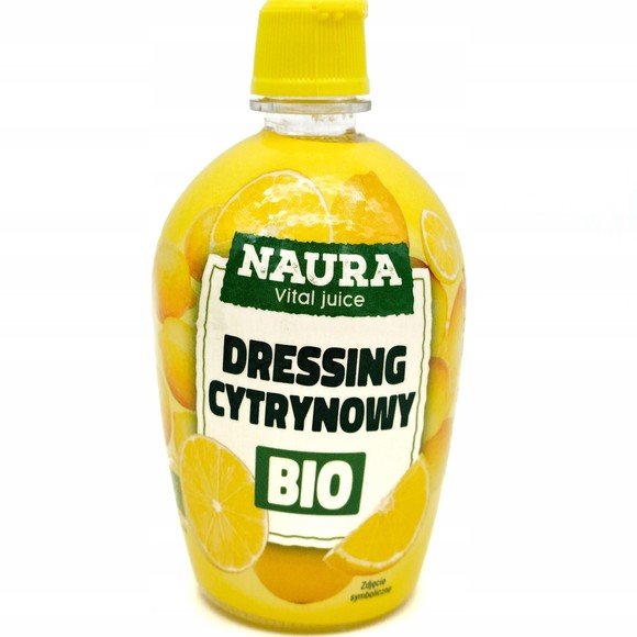 Naura Dressing CYTRYNOWY 200ml SOK Z CYTRYNY cytryna
